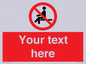 PV5141: Custom No Sitting Sign
