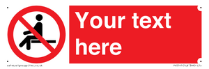 PV5141: Custom No Sitting Sign
