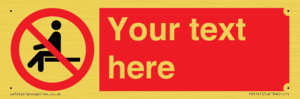 PV5141: Custom No Sitting Sign