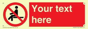PV5141: Custom No Sitting Sign