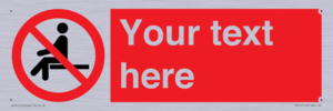 PV5141: Custom No Sitting Sign