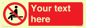 PV5141: Custom No Sitting Sign