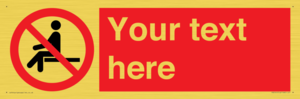 PV5141: Custom No Sitting Sign