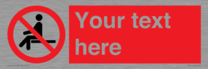 PV5141: Custom No Sitting Sign