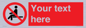 PV5141: Custom No Sitting Sign