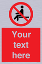 PV5141: Custom No Sitting Sign