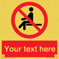 PV5141: Custom No Sitting Sign