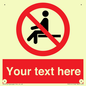 PV5141: Custom No Sitting Sign