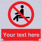 PV5141: Custom No Sitting Sign