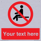 PV5141: Custom No Sitting Sign