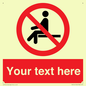 PV5141: Custom No Sitting Sign
