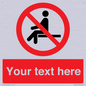 PV5141: Custom No Sitting Sign