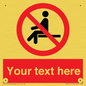 PV5141: Custom No Sitting Sign
