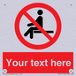 PV5141: Custom No Sitting Sign