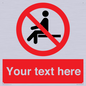 PV5141: Custom No Sitting Sign