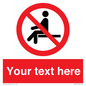 PV5141: Custom No Sitting Sign