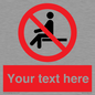 PV5141: Custom No Sitting Sign
