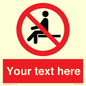 PV5141: Custom No Sitting Sign
