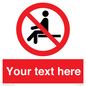PV5141: Custom No Sitting Sign