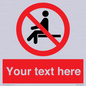 PV5141: Custom No Sitting Sign