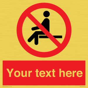 PV5141: Custom No Sitting Sign