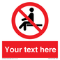 PV5141: Custom No Sitting Sign