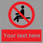 PV5141: Custom No Sitting Sign