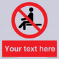 PV5141: Custom No Sitting Sign