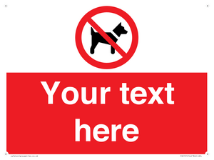 PV5151: Custom No dogs Sign