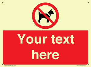 PV5151: Custom No dogs Sign