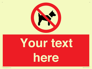 PV5151: Custom No dogs Sign