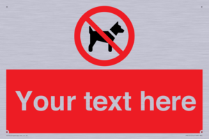 PV5151: Custom No dogs Sign