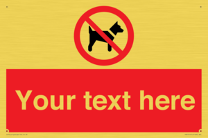 PV5151: Custom No dogs Sign