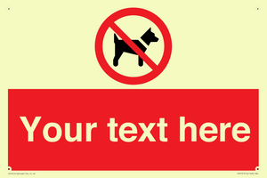 PV5151: Custom No dogs Sign