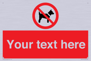 PV5151: Custom No dogs Sign