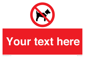 PV5151: Custom No dogs Sign