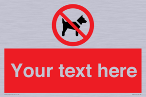 PV5151: Custom No dogs Sign