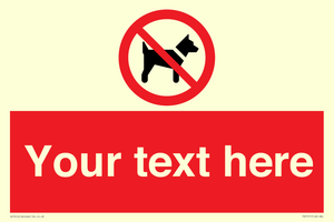 PV5151: Custom No dogs Sign