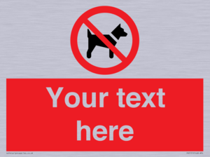 PV5151: Custom No dogs Sign