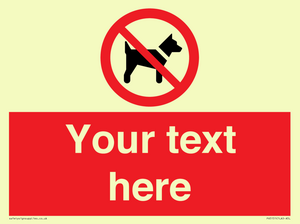 PV5151: Custom No dogs Sign
