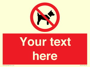 PV5151: Custom No dogs Sign
