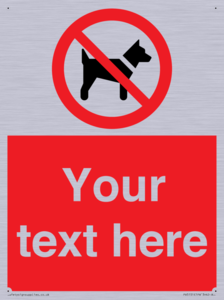 PV5151: Custom No dogs Sign