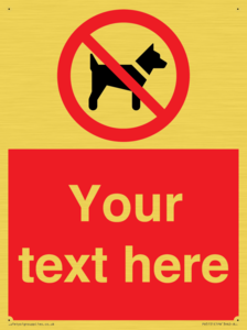 PV5151: Custom No dogs Sign
