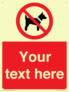 PV5151: Custom No dogs Sign