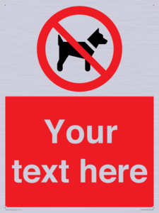 PV5151: Custom No dogs Sign