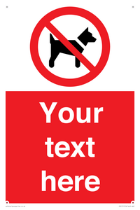 PV5151: Custom No dogs Sign