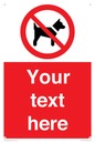 PV5151: Custom No dogs Sign
