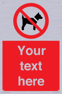 PV5151: Custom No dogs Sign