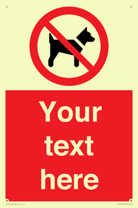 PV5151: Custom No dogs Sign