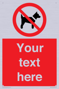 PV5151: Custom No dogs Sign